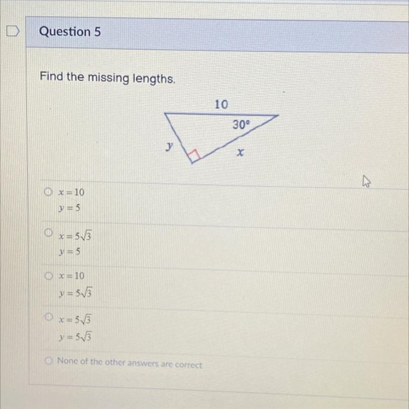 Can some one help me out Find the missing length.-example-1