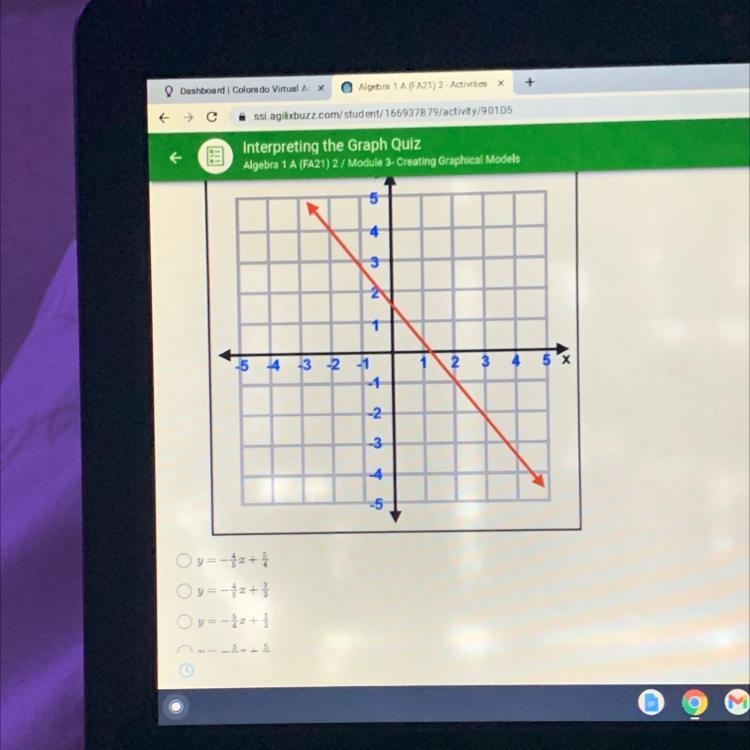 What is the equation on the line-example-1