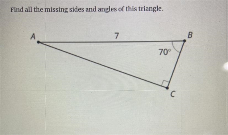 Finding the missing sides on the triangle-example-1