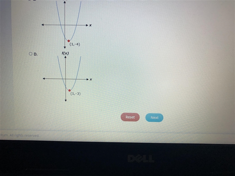 Which graph represents the equation below f(x)=-(x+1)(x-3)-example-2