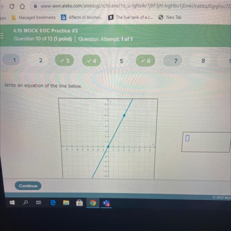 Write an equation of the line below-example-1