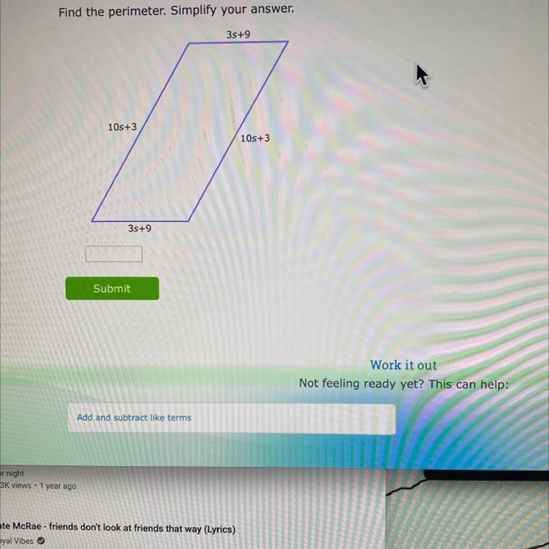 Find the perimeter. Simplify your answer.-example-1