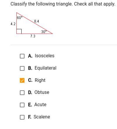 Classify the following triangle-example-1