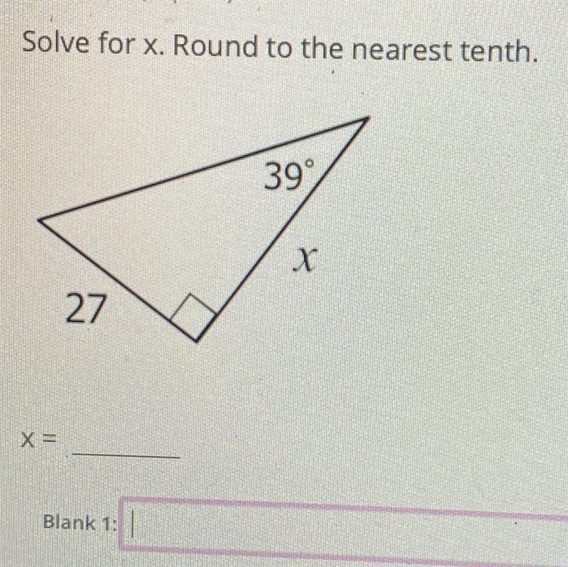 Solve for x round to nearest tenth-example-1