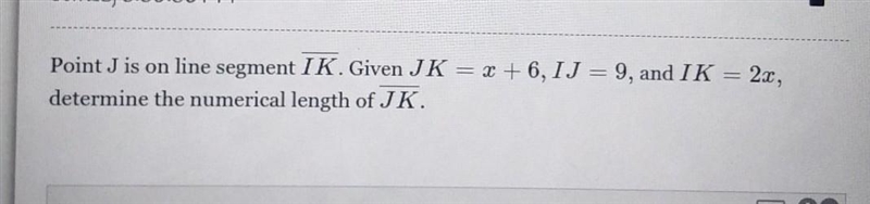 Determine the numerical length of JK.​-example-1