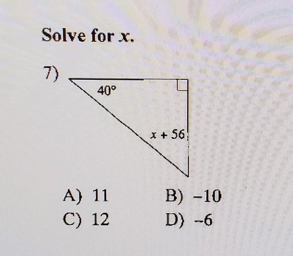 Solve For X, please help I need to turn this in by tomorrow. ​-example-1