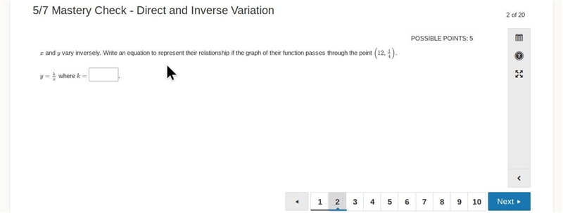 Someone, please help !! these are direct and inverse variations, algebra 2. i need-example-1