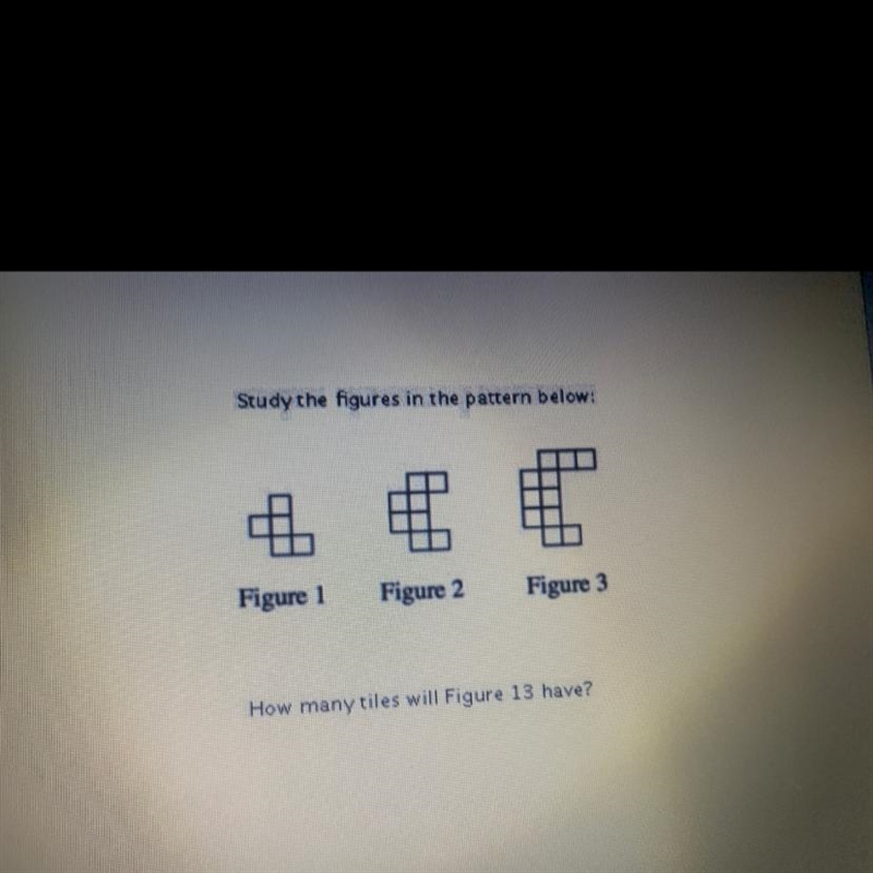 How many tiles will figure 13 have ?? FREE POINTS!-example-1