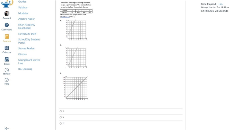 Please choose the correct answer due at 11:59-example-1