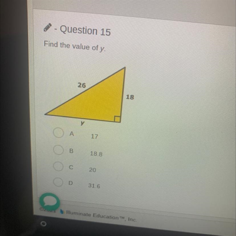 Find the value of y !!-example-1