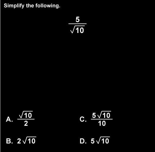 Simplify the following:-example-1