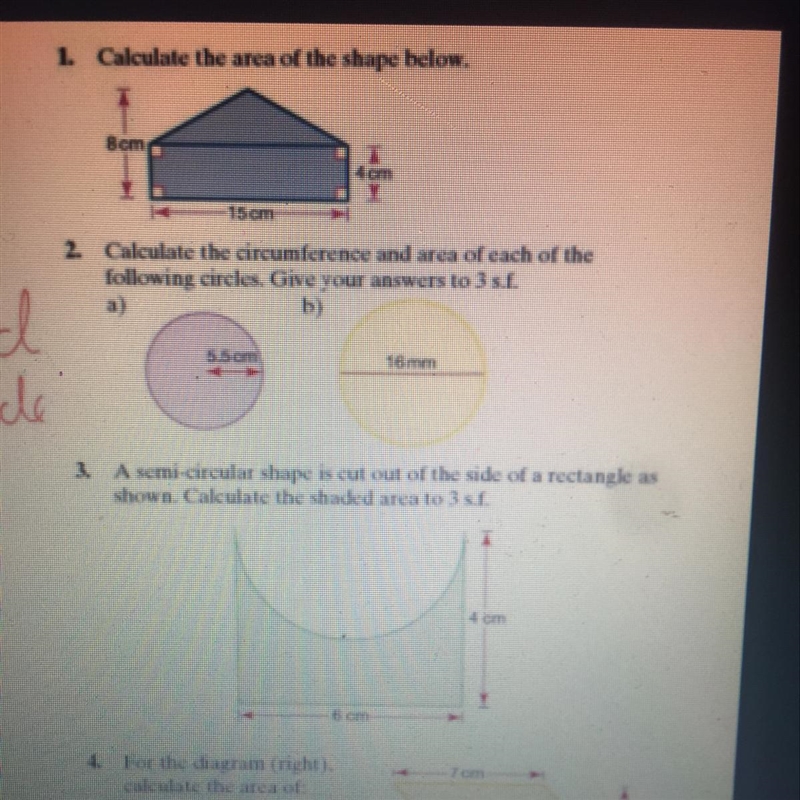 Calculate the area of the shape-example-1