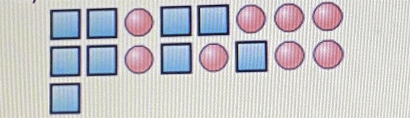 What is the ratio of circles to the total Answer asap please-example-1