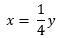 At the table below, which equation could be used to show the relationship between-example-4