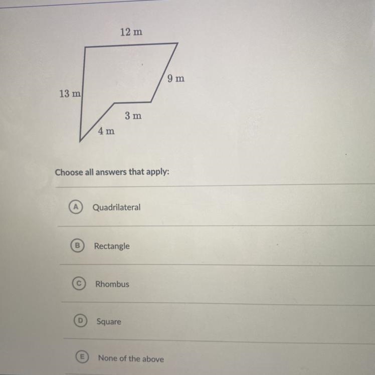 How can we classify the following shapes ? Pleasee choose the correct answers !!!!!!!!! Will-example-1