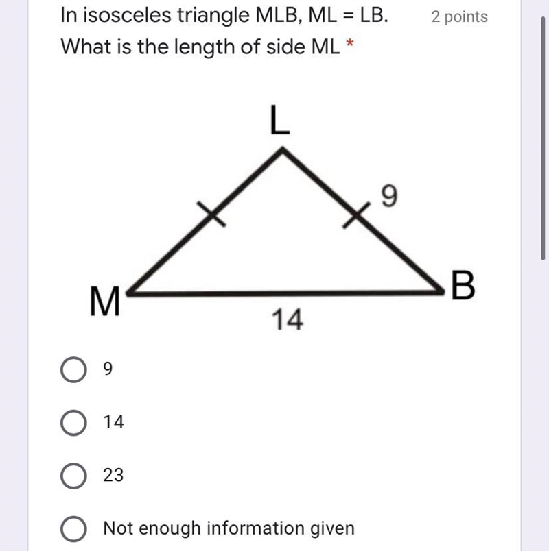 What is the Length of side ML ?-example-1