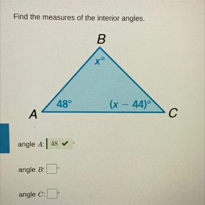 Help me find the angles B and C thanks-example-1