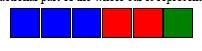 What fractional part of the bar is red? Group of answer choices 1/6 2/6 or 1/3 3/6 or-example-1