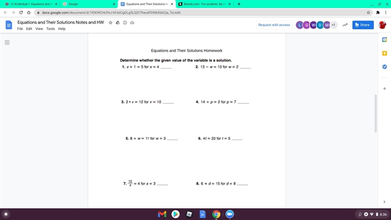 Does anyone know how to do equations in 6th-grade math? i will be rewarding 15 points-example-1