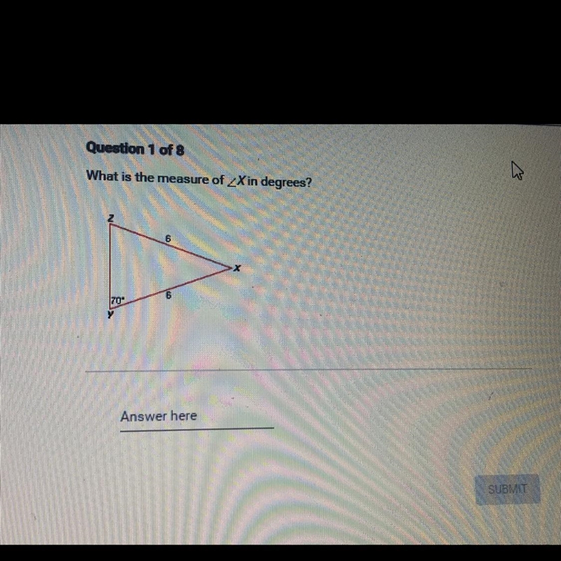 Help plsss no links!!! What is the measure of X in degrees?-example-1