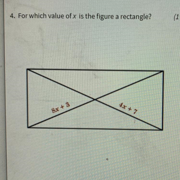 A. X=1 B. X=2.5 C. X=6 2/3 D. X=10-example-1