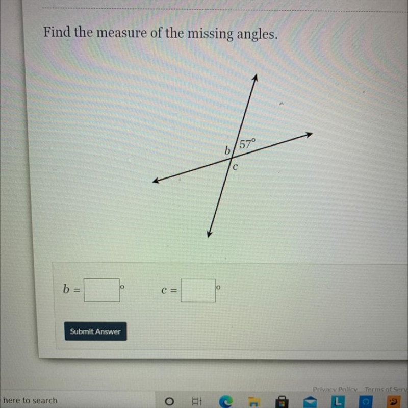 Find the missing angles.-example-1