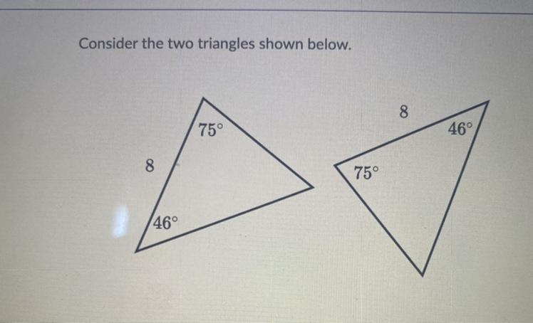 ￼are the two triangles congruent ? Please answer correctly !!!!!!!!!!!!!!! Will mark-example-1