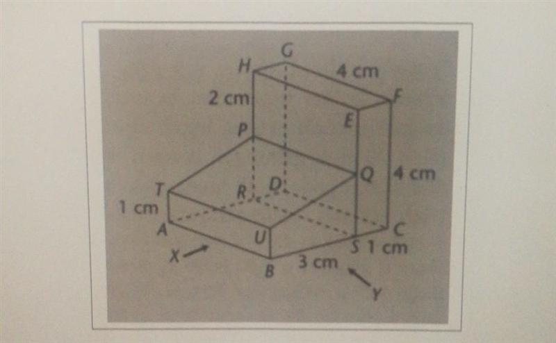 Draw to full scale (a) the plan (b) the front elevation as viewed from X and (c) the-example-1