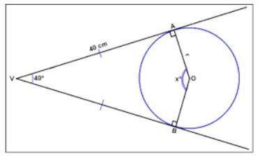 Solve for angle x and the length of line segments AO and BO-example-1