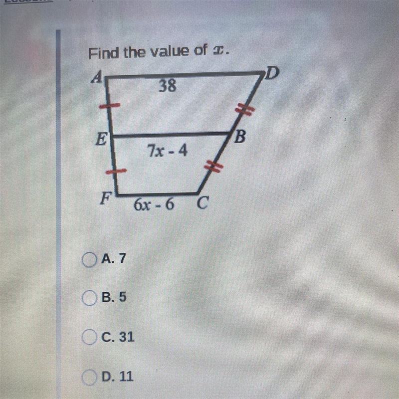 Find the value of x. PLEASE HELP ASAPPPPPP-example-1