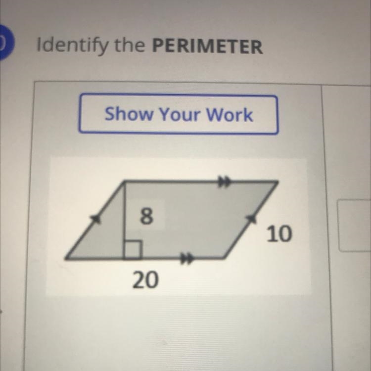 Identify the perimeter show work-example-1