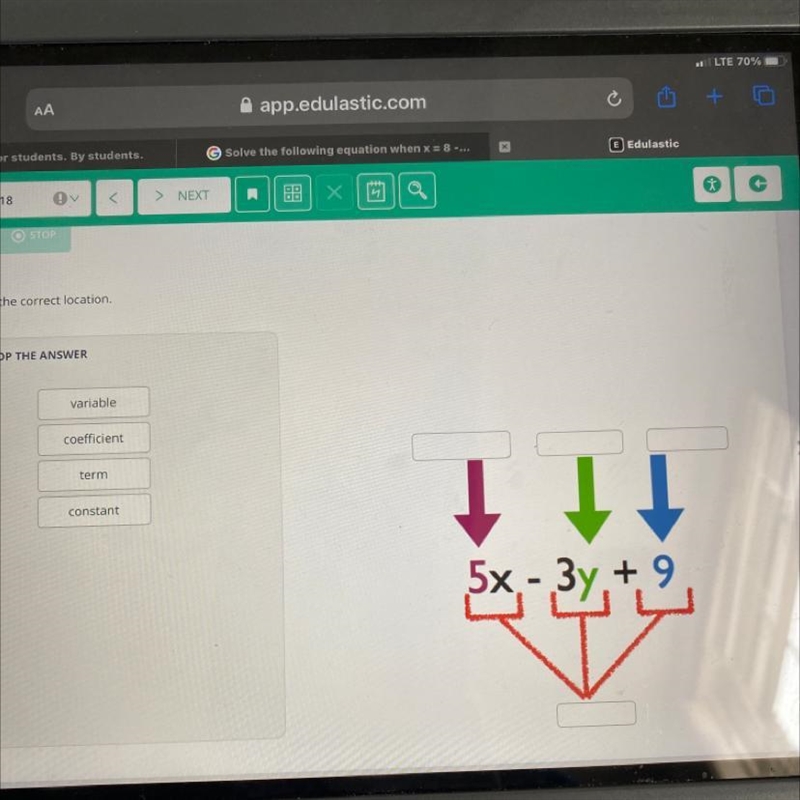 Drag to the correct place-example-1