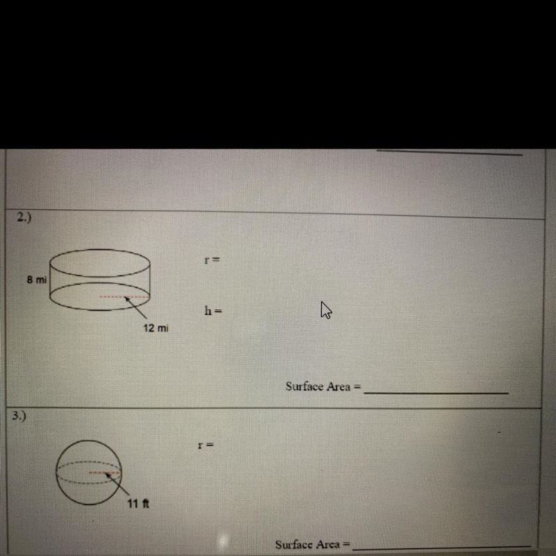 #2 find the r and h find the surface area as we-example-1