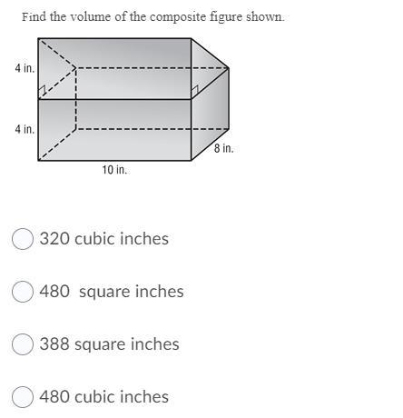 Find the volume of the composite figure shown-example-1