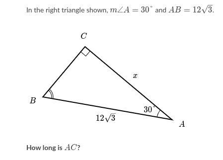 Choose 1 answer: A. 6 B. 6squareroot3 C. 12 D. 18 E. 24-example-1