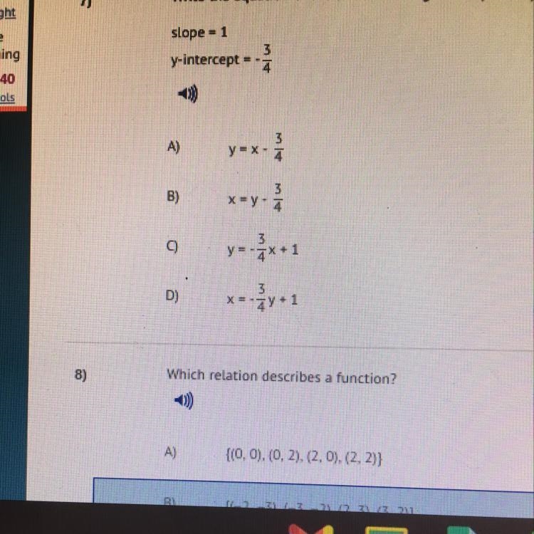 Write the equation of the line with the given slope and y-intercept-example-1