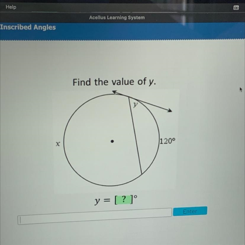 Find the value of y. y 120-example-1