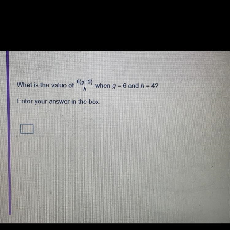 6(g+2)/h what is the value?-example-1