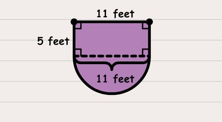 FIND THE PERIMETER OF THIS FIGURE. USE 3.14 FOR PI. WRITE YOUR ANSWER AS A DECIMAL-example-1