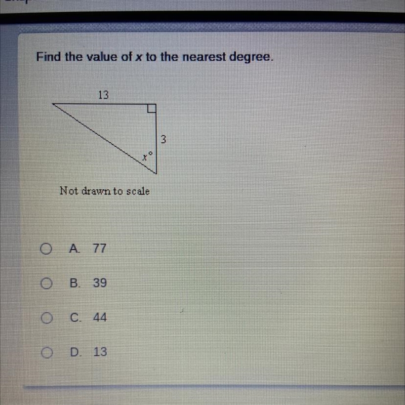 Find the value of x. round your answer to the nearest tenth.-example-1