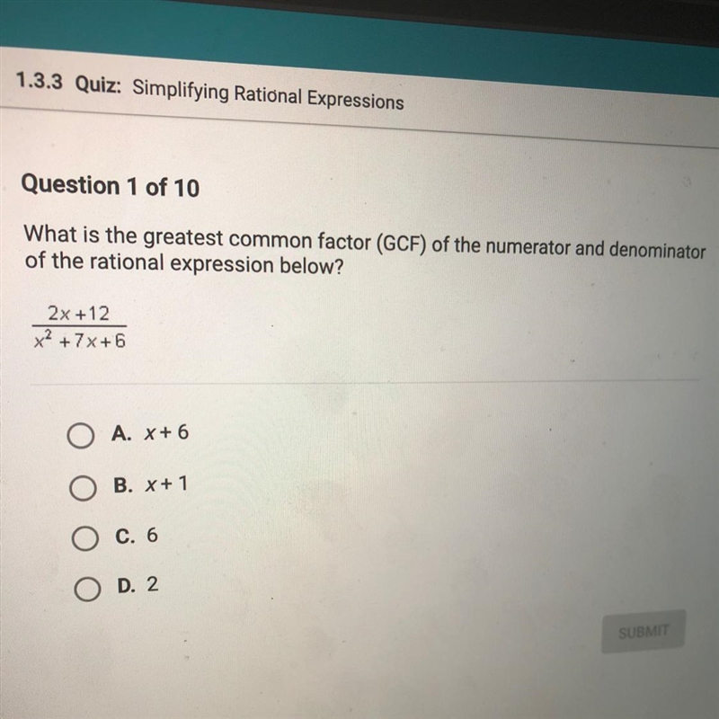 What is the greatest common factor (GCF) of the numerator and denominator of the rational-example-1