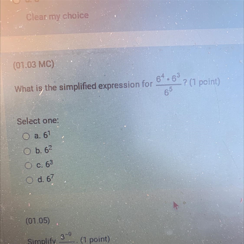 What is the simplified expression for ......-example-1