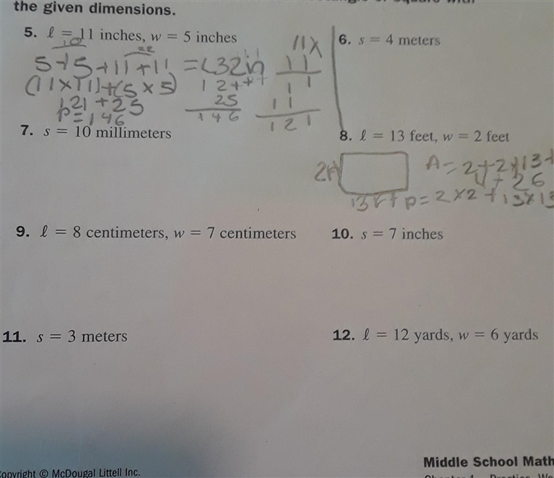 find the area and perimeter using the lengthy and with step by step I will give 40 points-example-1