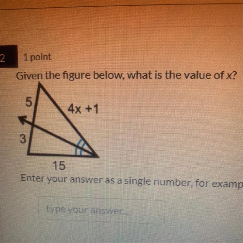 Given the figure below, what is the value of x?-example-1