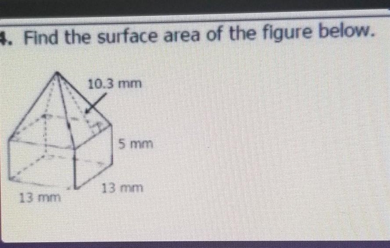 Find the surface area of the figure below.​-example-1