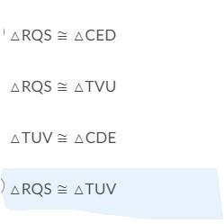 Which of these two triangles are congruent according to ASA Theorem?-example-2