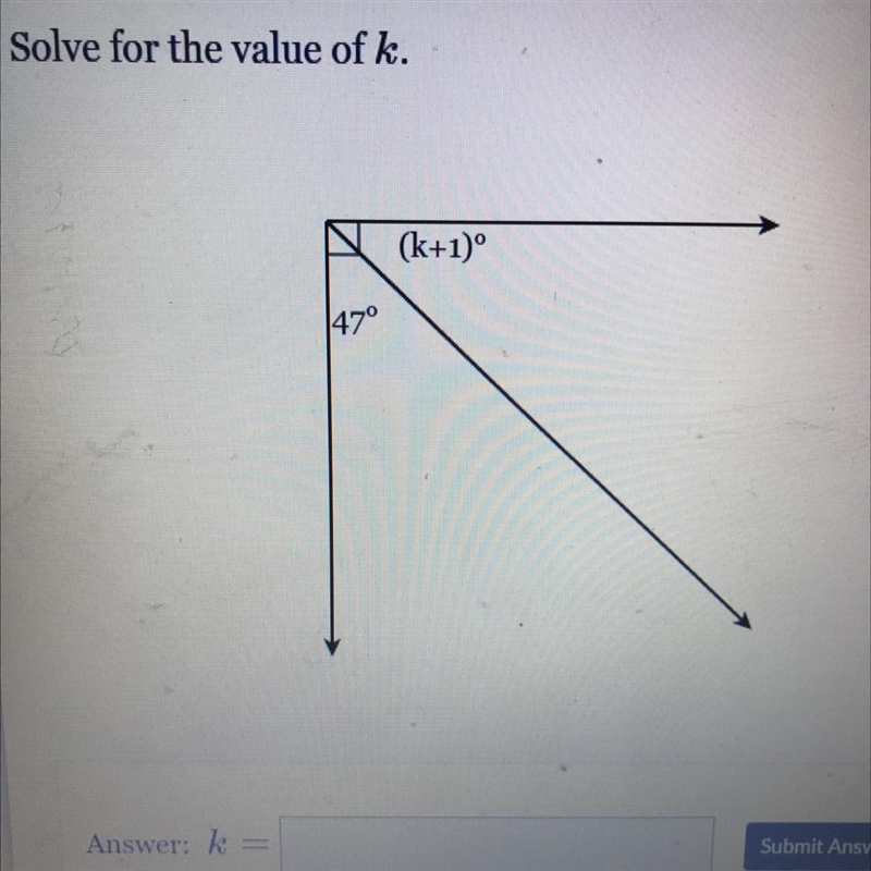 Solve for the value of k-example-1