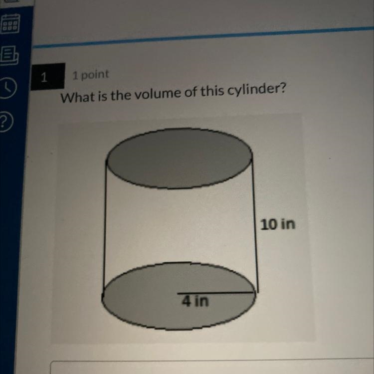 What is the volume of this cylinder?-example-1