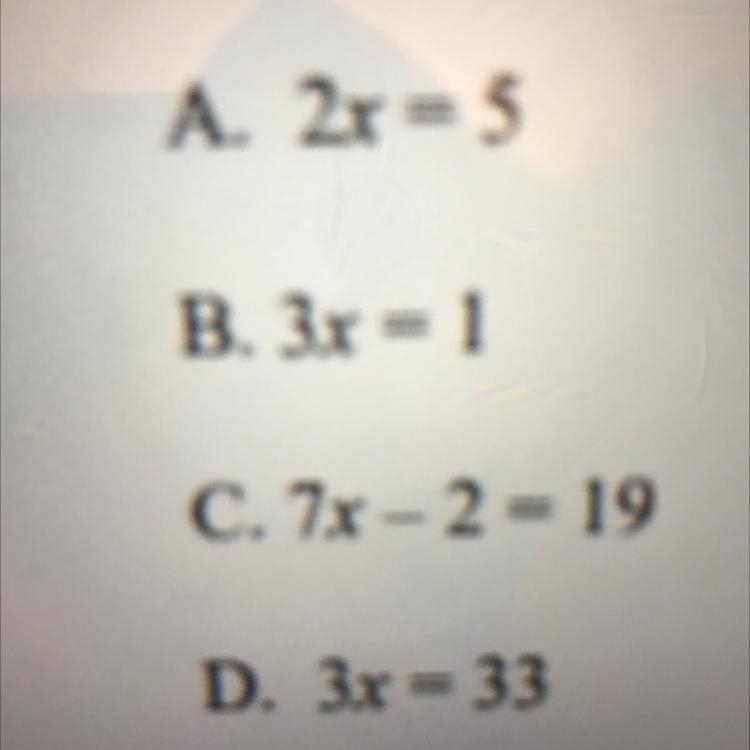 Select the equation where x=3 is a solution-example-1