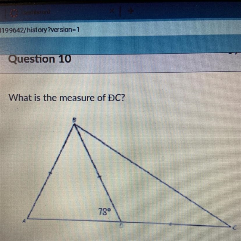 What is the measure of DC? A. 39 B. 117 C. 78 D. 24-example-1